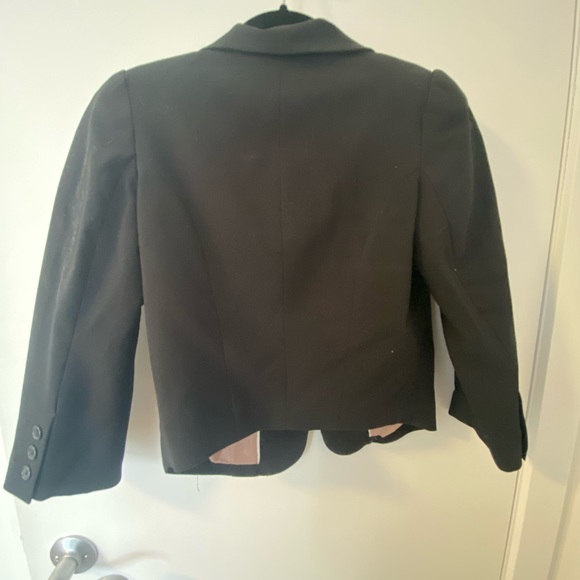 Cropped black blazer - Picture 3 of 4